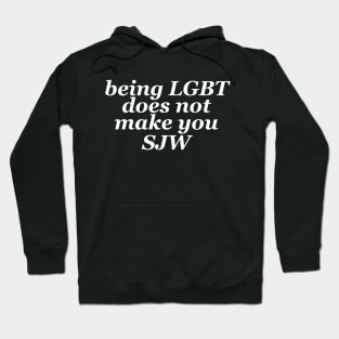 being LGBT does not make you SJW Hoodie